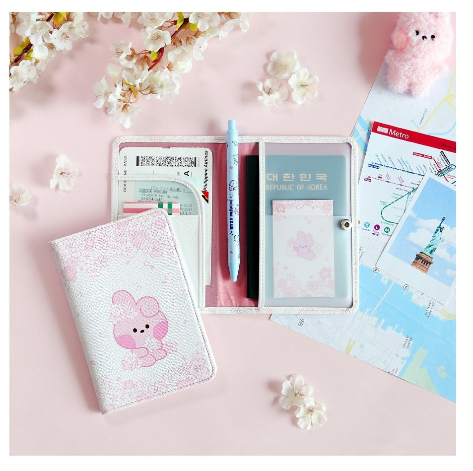 BT21 OFFICIAL MININI PASSPORT CASE CHERRY BLOSSOM – Swiss K-POPup