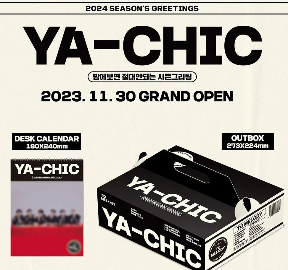 [Pre-Order] TO.MELODY - YA-CHIC 2024 SEASON'S GREETINGS - Swiss K-POPup