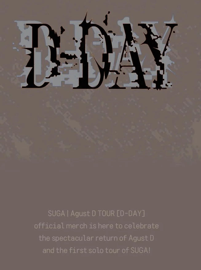 [Pre-Order] SUGA - AGUST D TOUR D-DAY OFFICIAL MD - Swiss K-POPup
