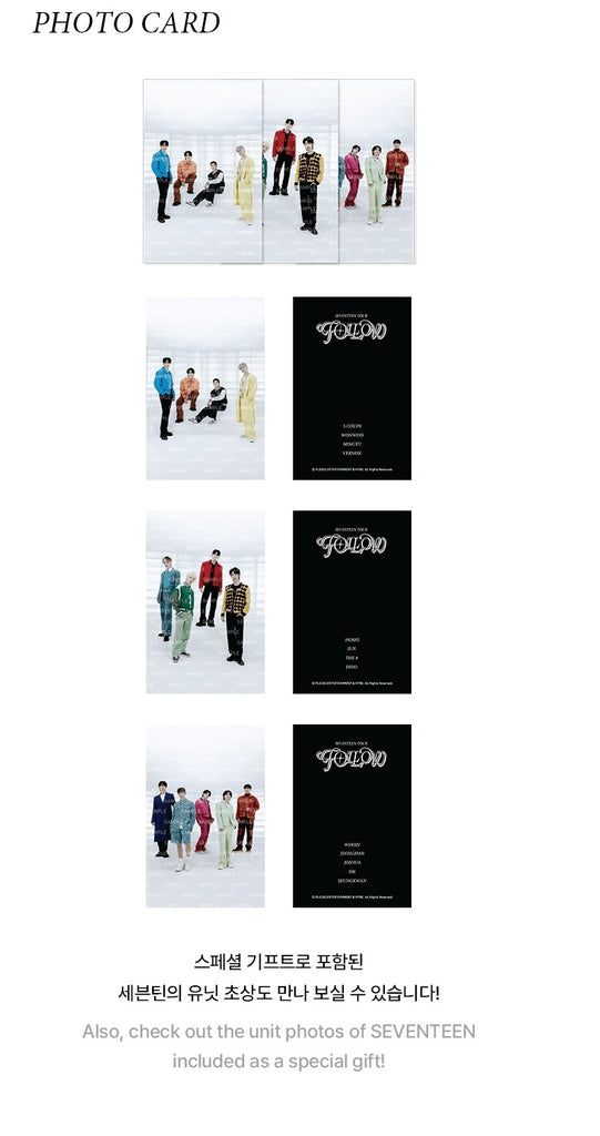 [PRE-ORDER]  SEVENTEEN - FOLLOW TO SEOUL TOUR OFFICIAL MD - TRADING CARD BINDER - Swiss K-POPup
