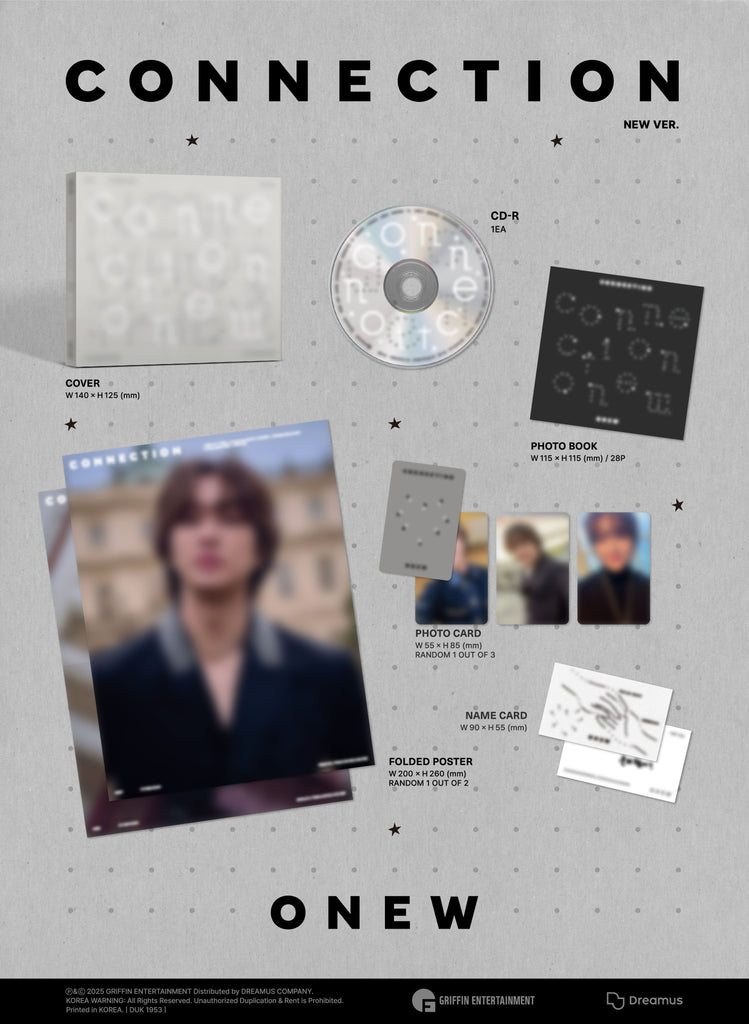 [Pre-Order] ONEW 4th Mini Album [CONNECTION] (Digipack Ver.) (Special Gift : Photocard 1 ea) - Swiss K-POPup