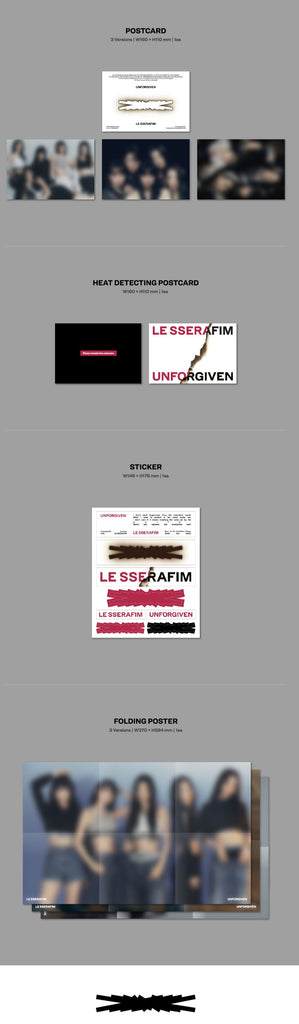 LE SSERAFIM - 1ST STUDIO ALBUM 'UNFORGIVEN' - Swiss K-POPup