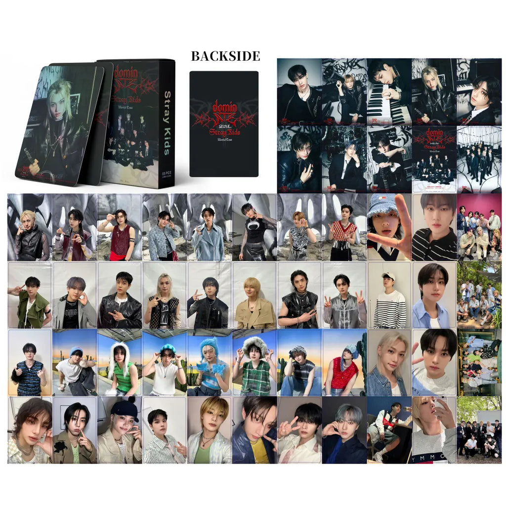 STRAY KIDS - DOMIN ATE - HOLOGRAPHIC LOMOCARDS (55pcs) - Swiss K-POPup