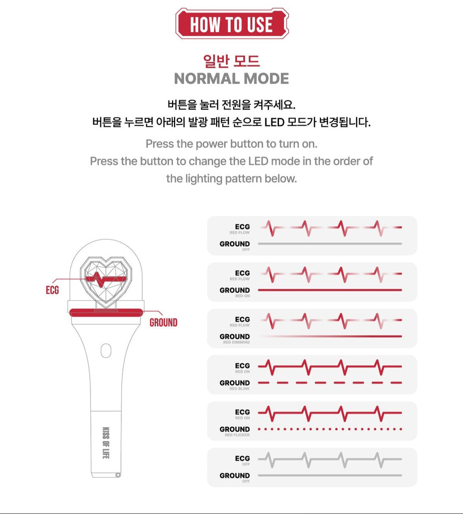 KISS OF LIFE OFFICIAL LIGHT STICK - Swiss K-POPup