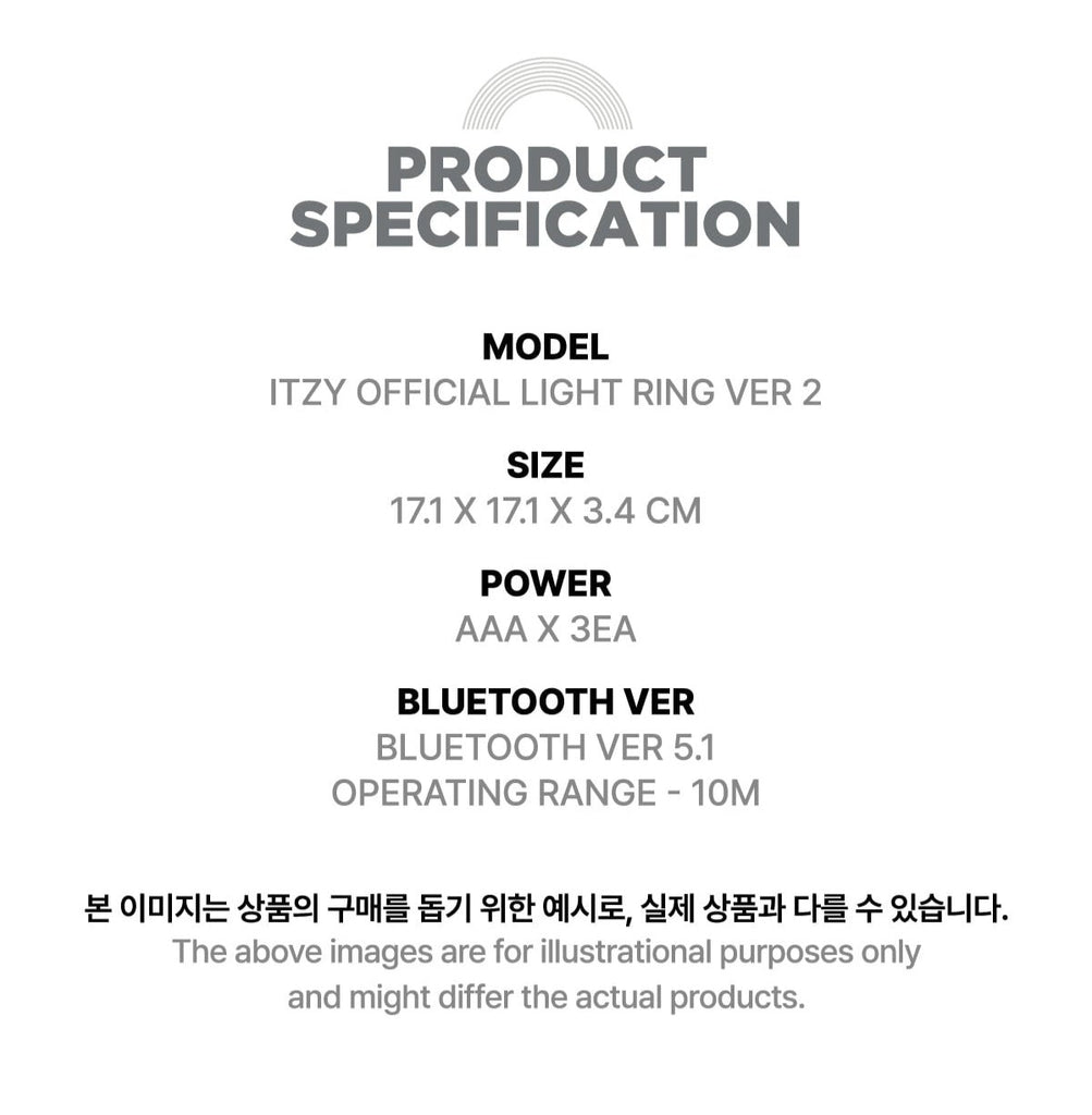 ITZY OFFICIAL LIGHT RING VER.2 - Swiss K-POPup