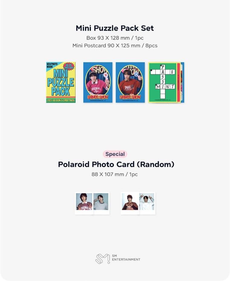 [Pre-Order]  SHINee 2025 SEASON'S GREETINGS (Special Gift : Photocard 1 set) - Swiss K-POPup