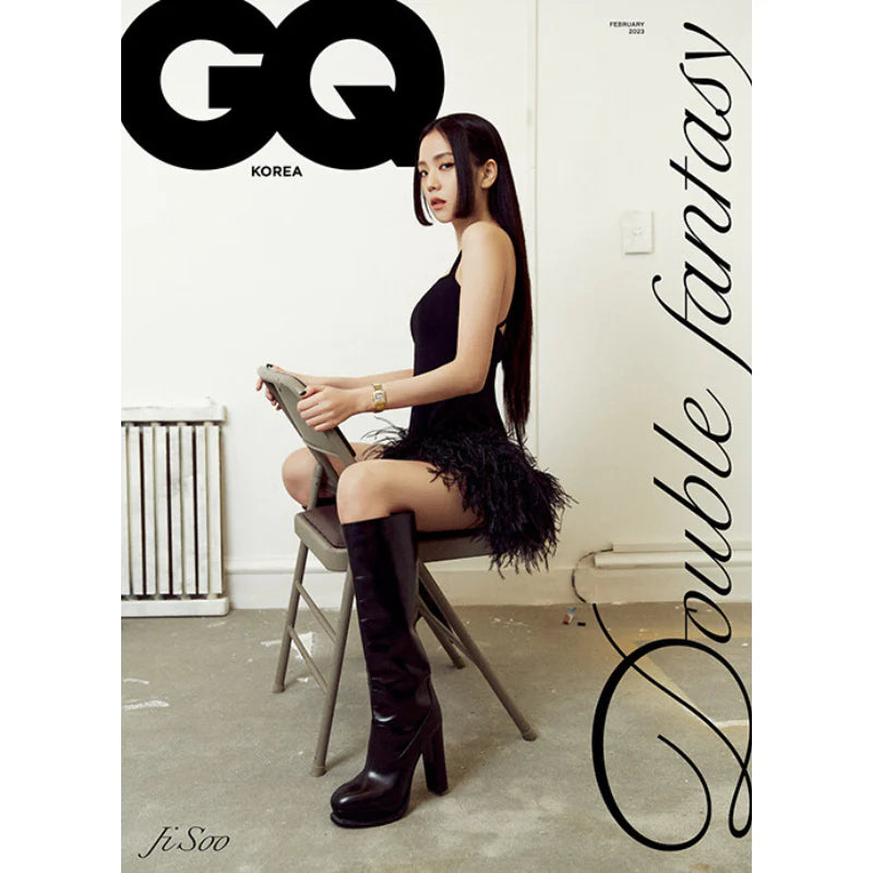GQ KOREA MAGAZINE FEB 23 - COVER JISOO BLACKPINK - Swiss K-POPup