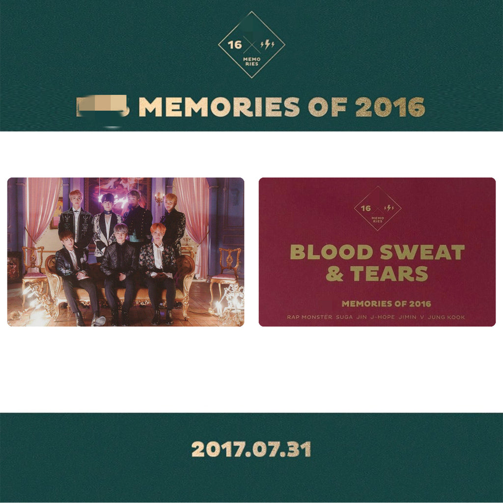 BTS "MEMORIES OF 2016" LOMOCARDS - Swiss K-POPup
