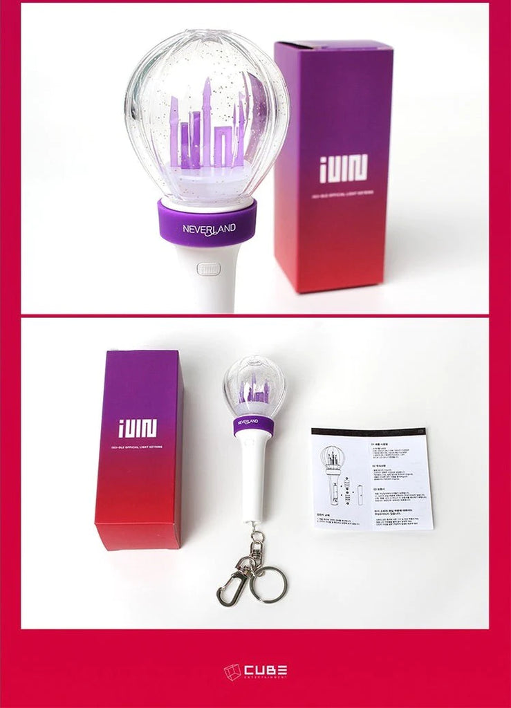 (G)I-DLE - OFFICIAL LIGHT STICK MINI KEYRING - Swiss K-POPup