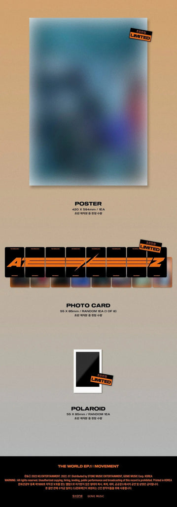 [Pre-Order] ATEEZ - THE WORLD EP.1 : MOVEMENT - Swiss K-POPup